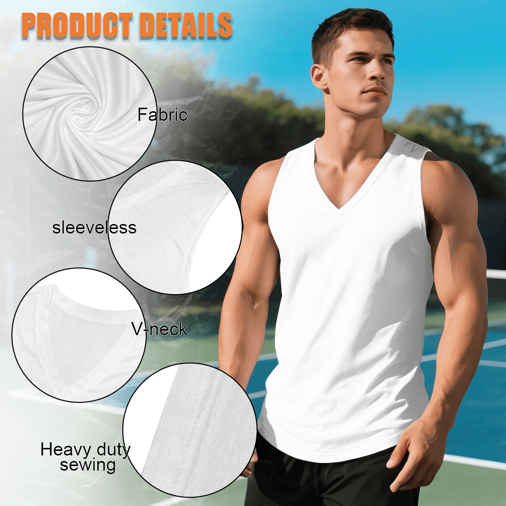 Custom Men's V-Neck Vest - Image 2