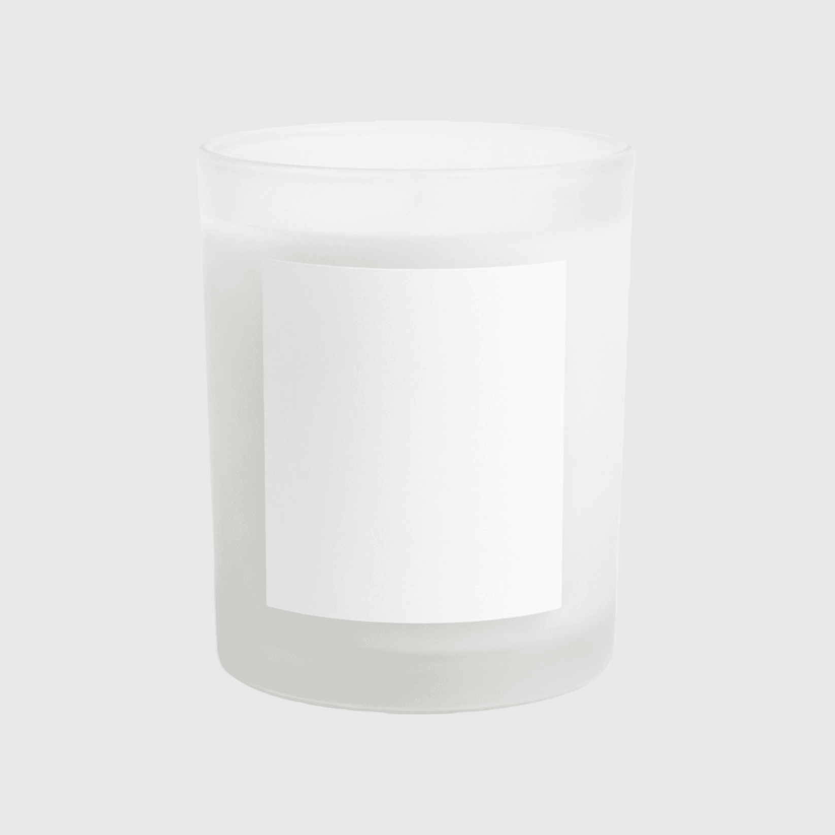 Personalized Frosted Glass Candle - Image 1