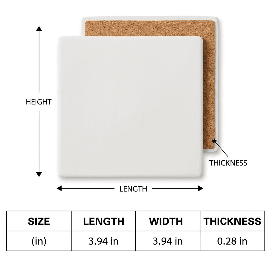 Custom Personalized Ceramic Coaster - Image 4