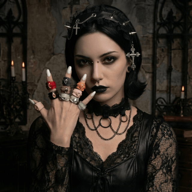 Handmade Eco-Friendly Tanned Leather Eyeball Ring – Purely Handcrafted with Vertical Eye Design, Customizable with Interchangeable Pupil Colors