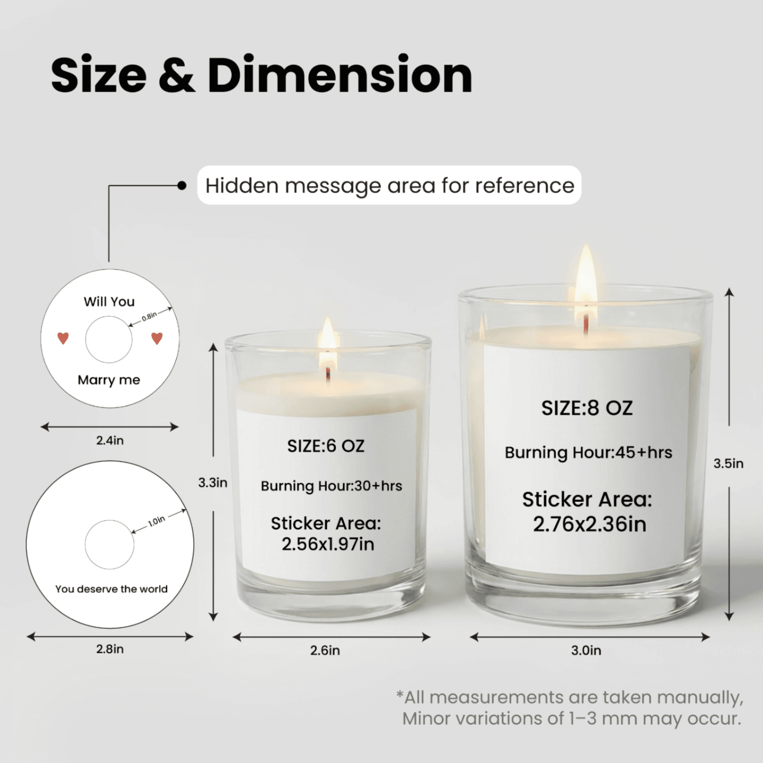 Personalized Hidden-Message Candle - Image 2