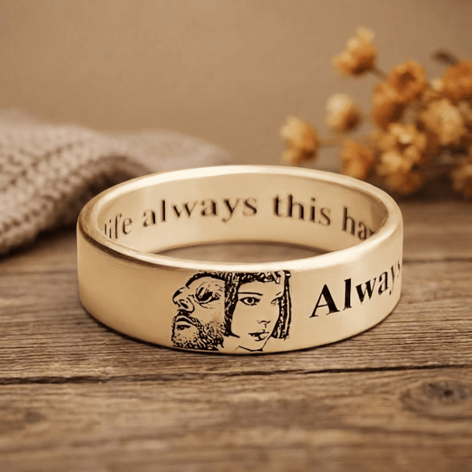 Custom Portrait Ring in 999 Sterling Silver – Personalized Pet & Family Photo Engraved Ring - Image 4