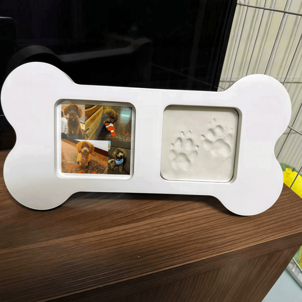 Pet Paw Print Keepsake Frame – DIY Dog Paw Print Memory Frame with Photo Display - Image 3