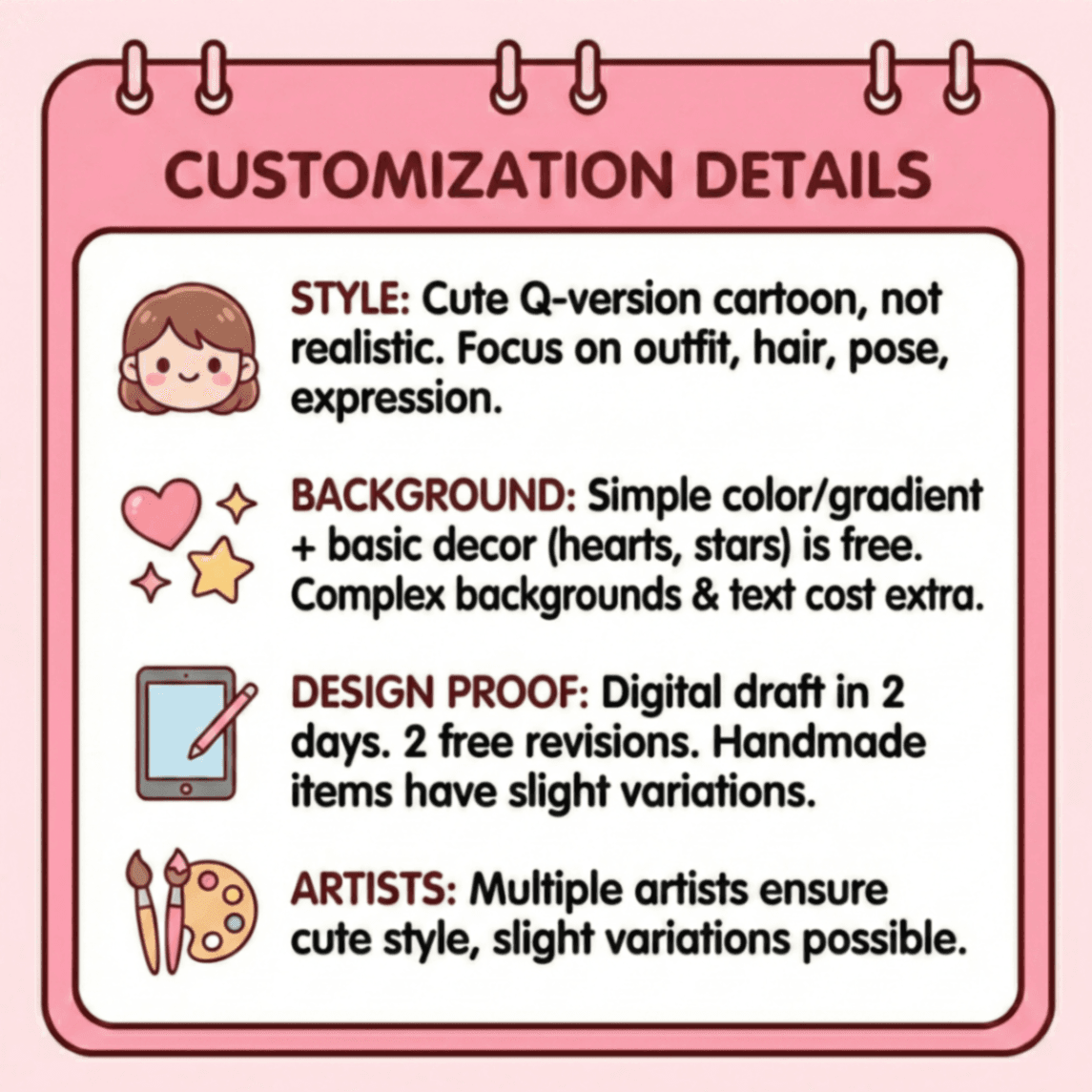 Custom Clay Figurine Hanging Doll (Handmade 3D Character) - Image 6