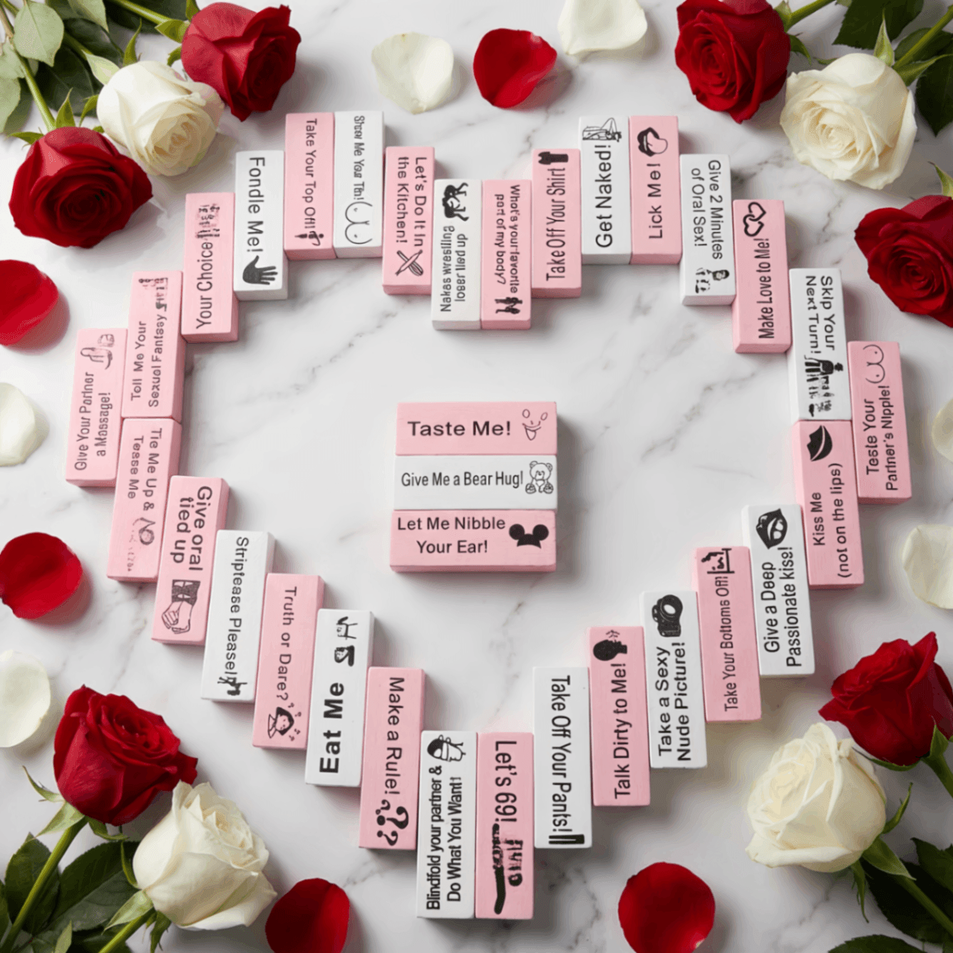 Personalized Block Tower Game for Couples – Custom Romantic Party Game, Valentine's Day & Anniversary Gift - Image 6
