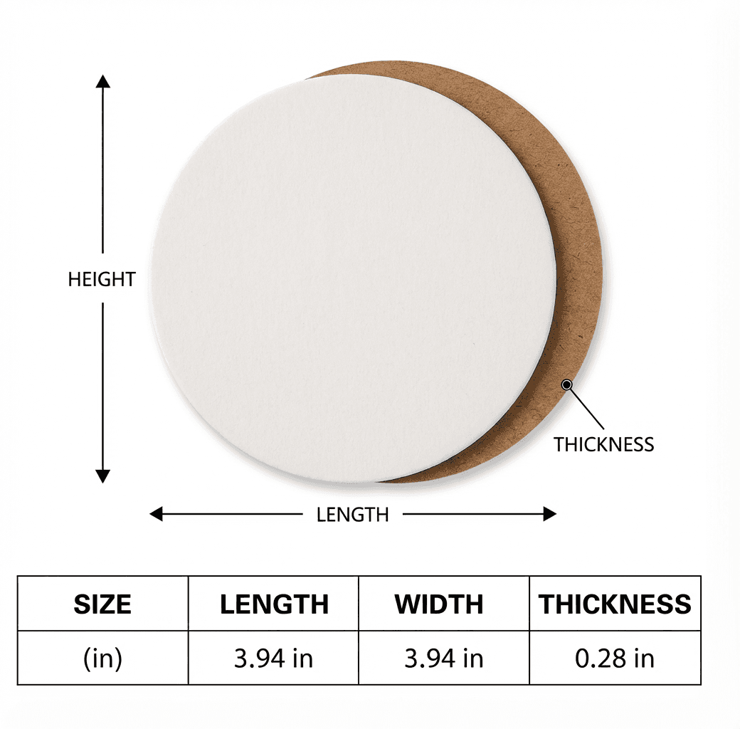 Custom Personalized Ceramic Coaster - Image 3