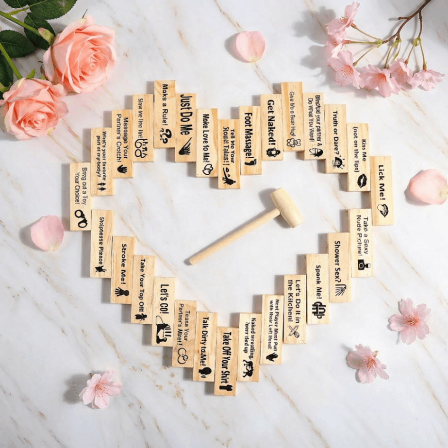 Personalized Block Tower Game for Couples – Custom Romantic Party Game, Valentine's Day & Anniversary Gift - Image 5