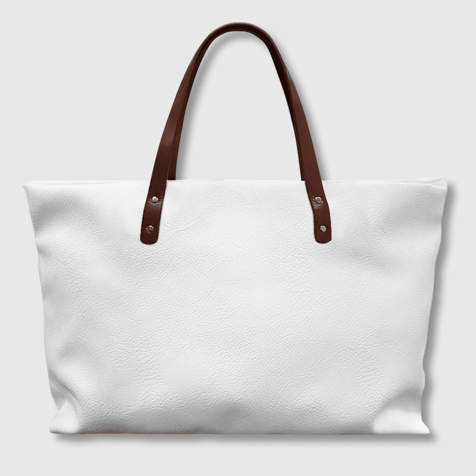 Customizable PU Leather Tote Bag | Your Design with UV Print - Image 1