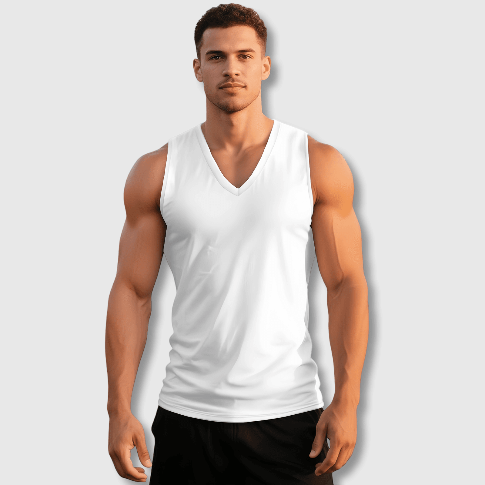 Custom Men's V-Neck Vest - Image 1
