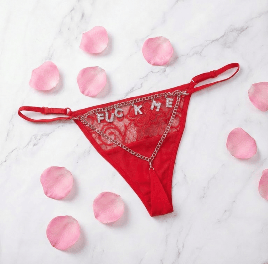 Crystal Name Thong - Custom Thong, Couple Gift, Gift For Husband, Personalised Thong With Any Name - Image 8