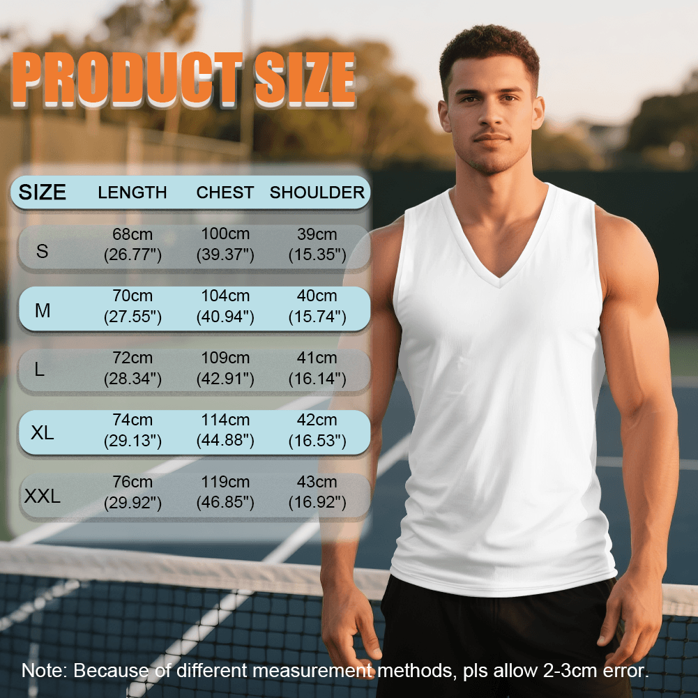 Custom Men's V-Neck Vest - Image 3