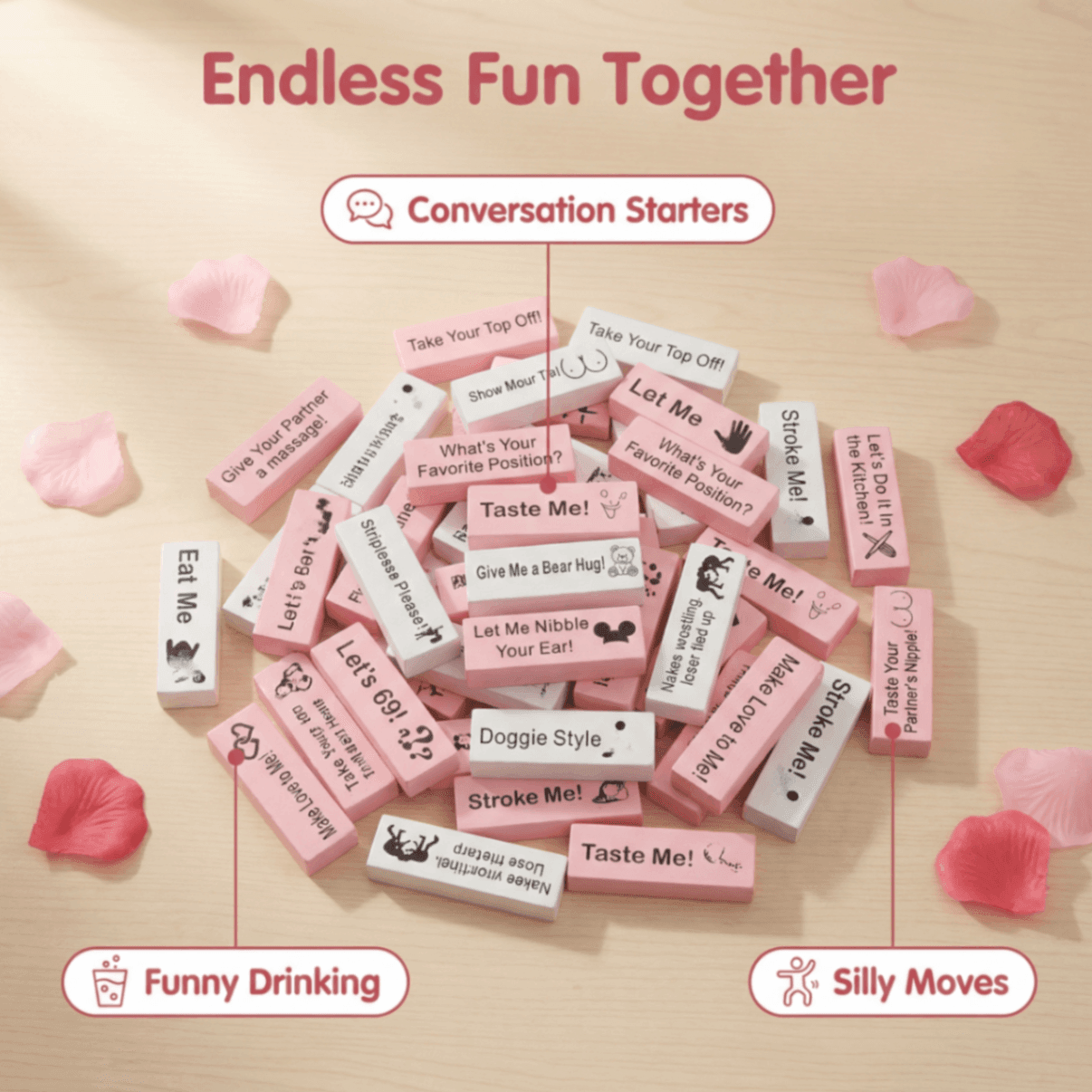 Personalized Block Tower Game for Couples – Custom Romantic Party Game, Valentine's Day & Anniversary Gift - Image 8