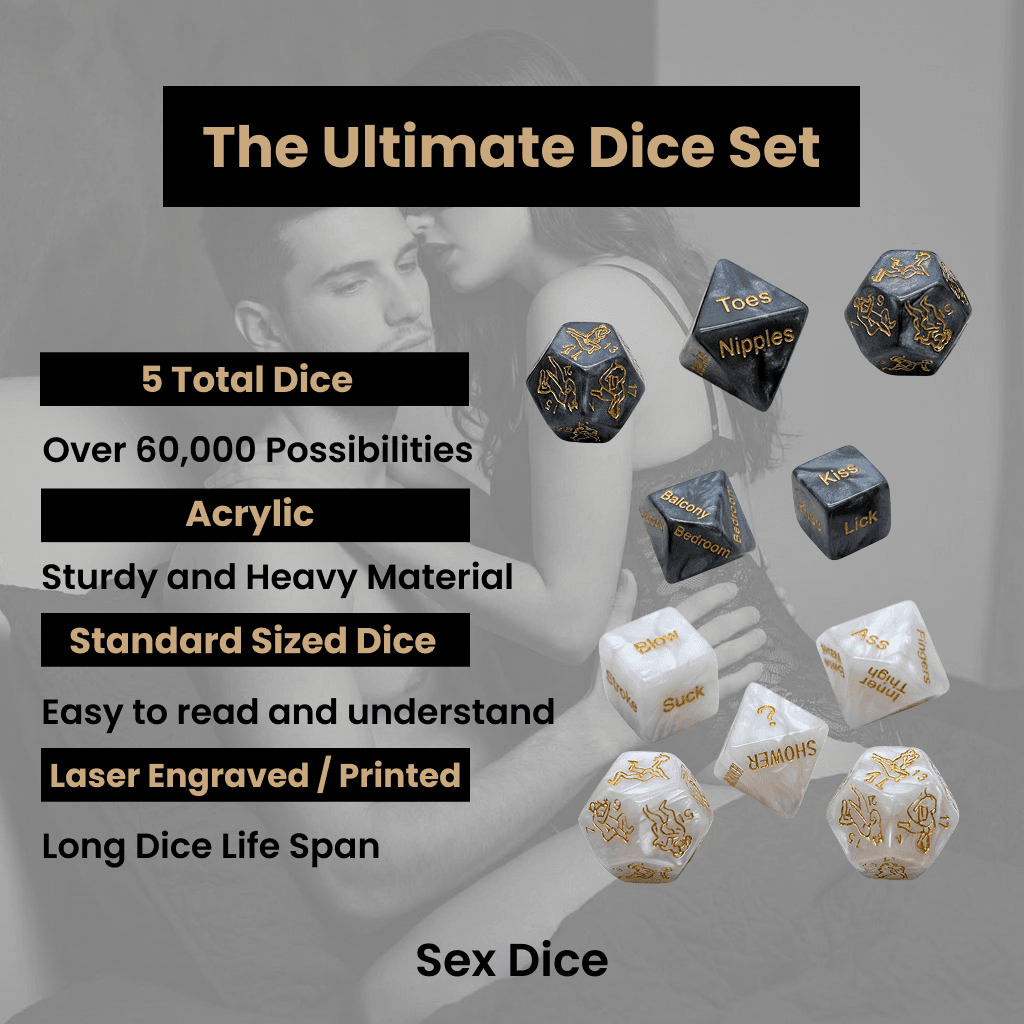 5 Sex Dice, sex positions, fun in the bedroom game, fun game, husband birthday, wife birthday, anniversary gift, Christmas & Valentine’s day - Image 2
