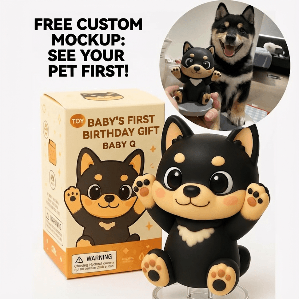 Custom 3D Cartoon Figurine from Photo Handmade Q-Style Clay Doll Personalized Gift - Image 6