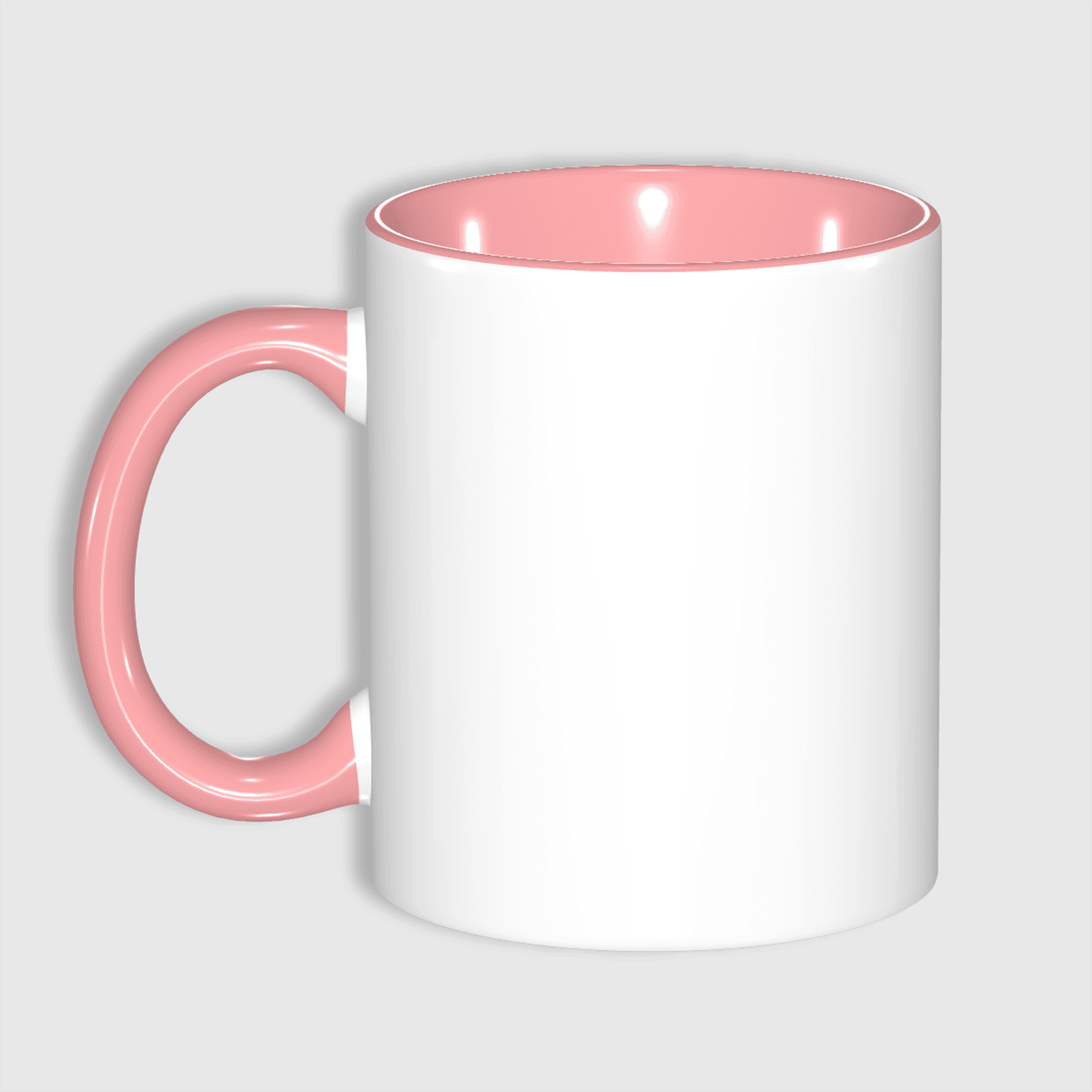 11oz Custom Photo Mug PINK with Text  – Personalized Coffee Cup, DIY Picture Logo Image, Customizable Ceramic Mug for Gifts, Add Your Own Photo & Words - Image 1