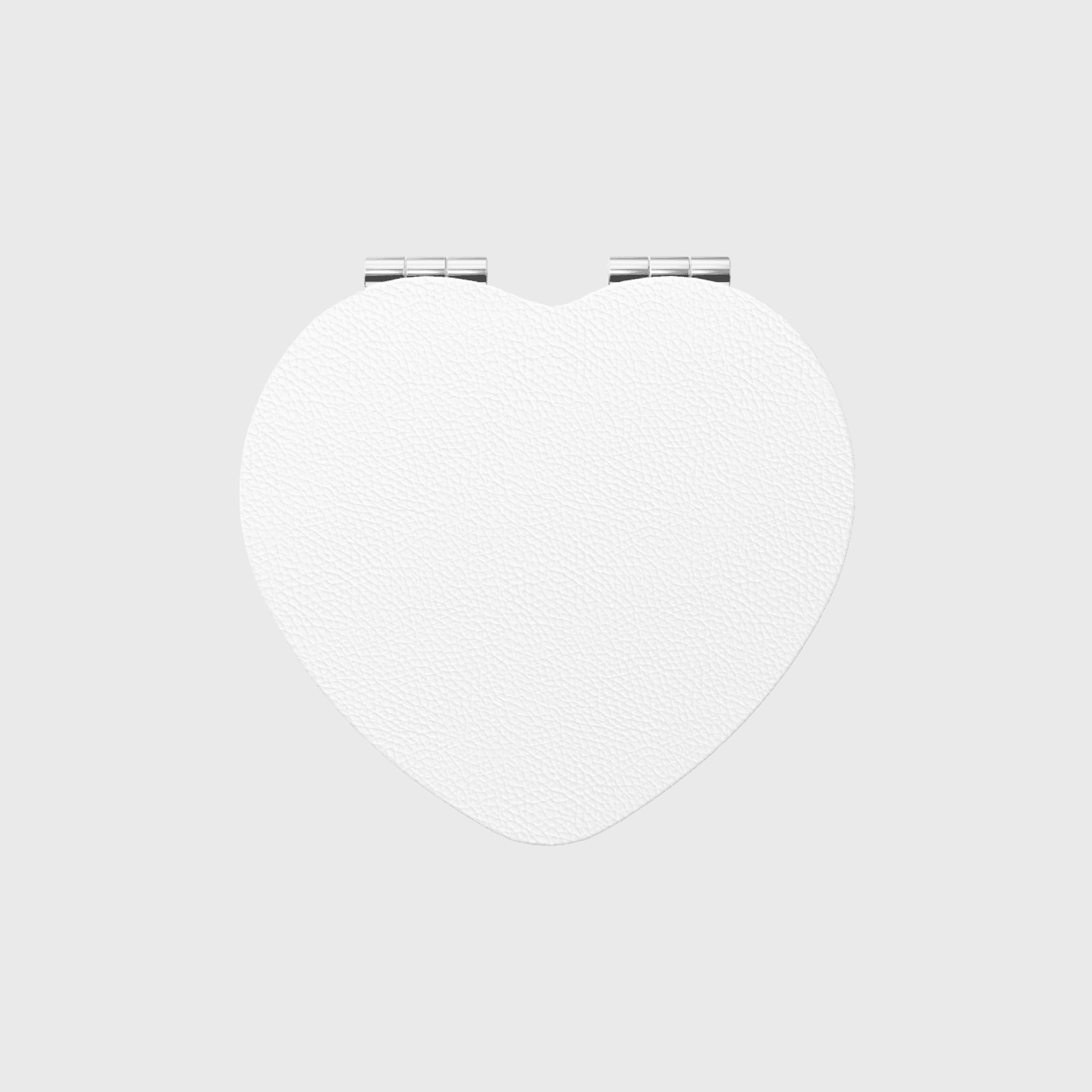 Custom Portable Pocket Makeup Mirror (Heart) - Image 1