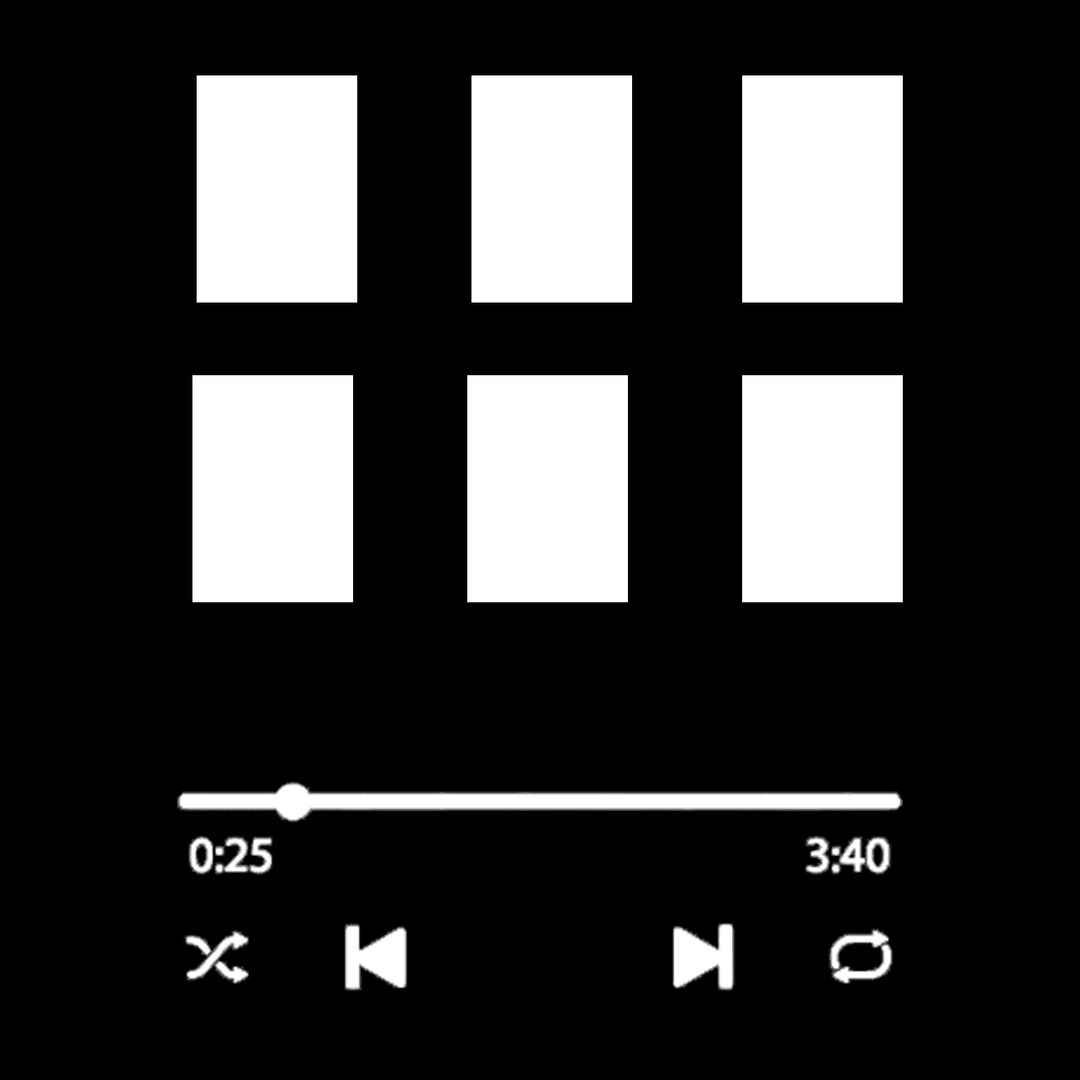 6-Grid Photo Music Player Fridge Magnet