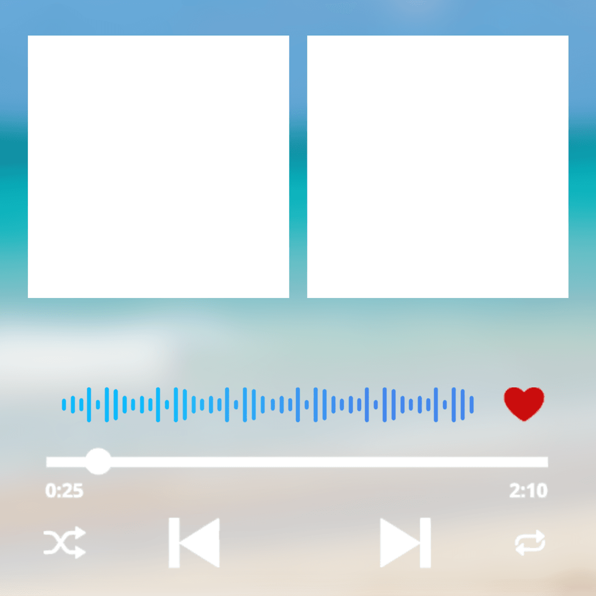 Custom Photo Music Player Fridge Magnet