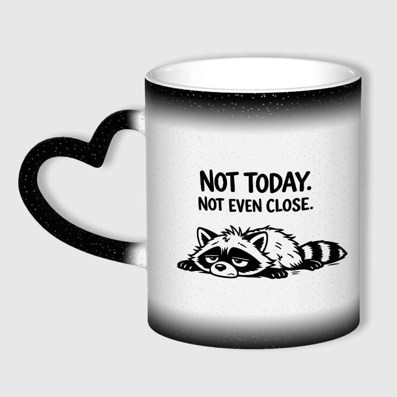 Funny Raccoon Color Change Mug for Tired Adults Gift