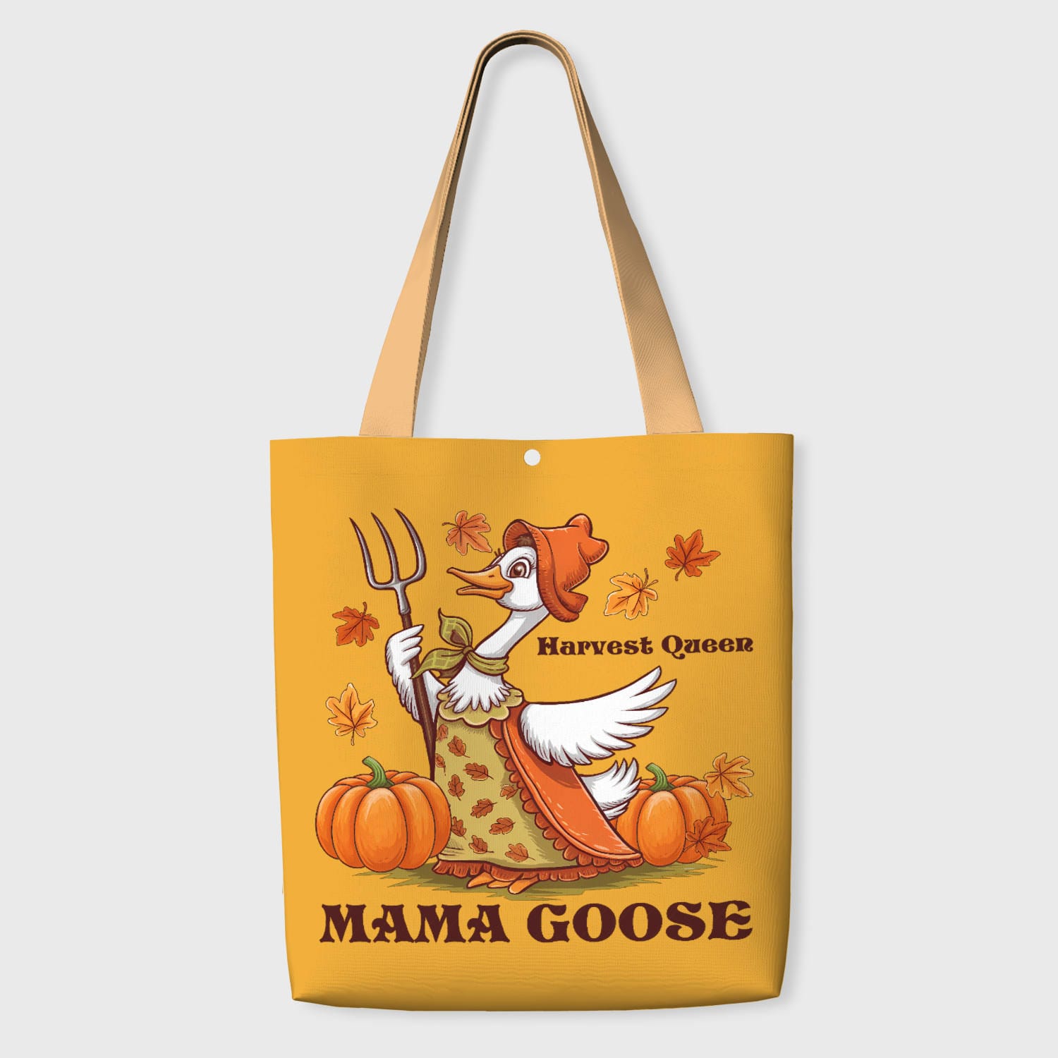 Harvest Mama Goose Tote Bag for Mom Thanksgiving Gift