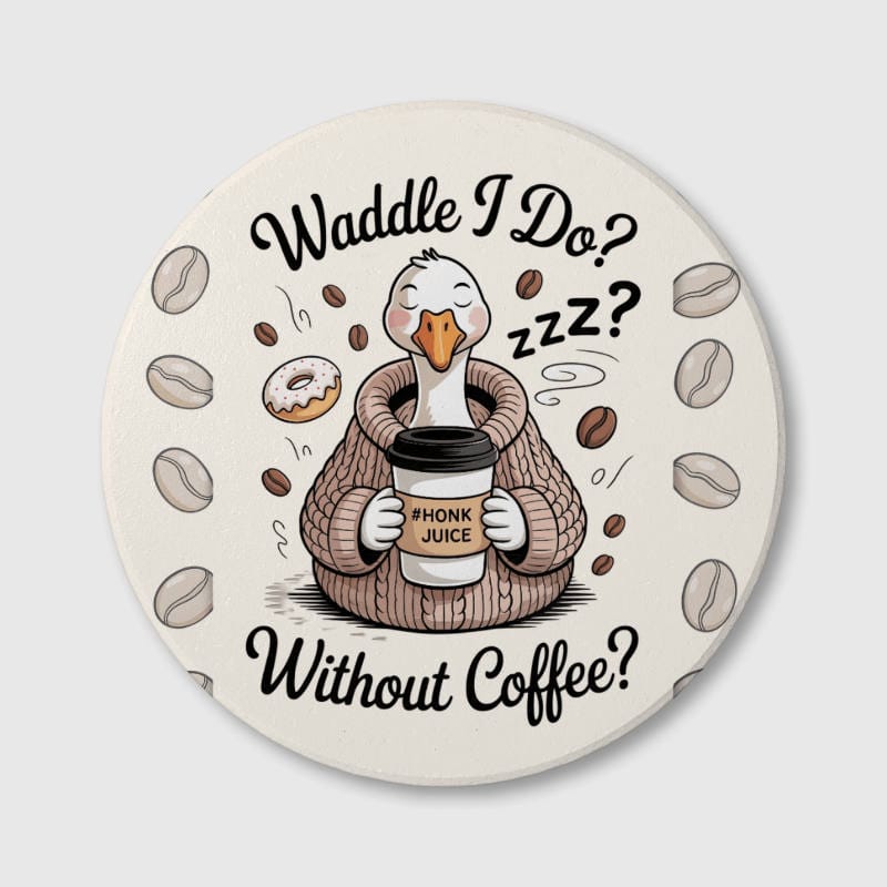 Funny Goose Coffee Coaster for Coffee Lovers Gift