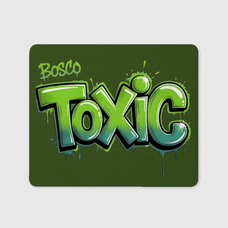 Toxic Graffiti Mouse Pad for Gamers Gaming Office Use