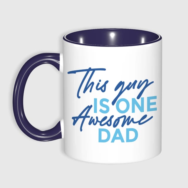 Awesome Dad Quote Ceramic Coffee Mug for Father's Day Gift