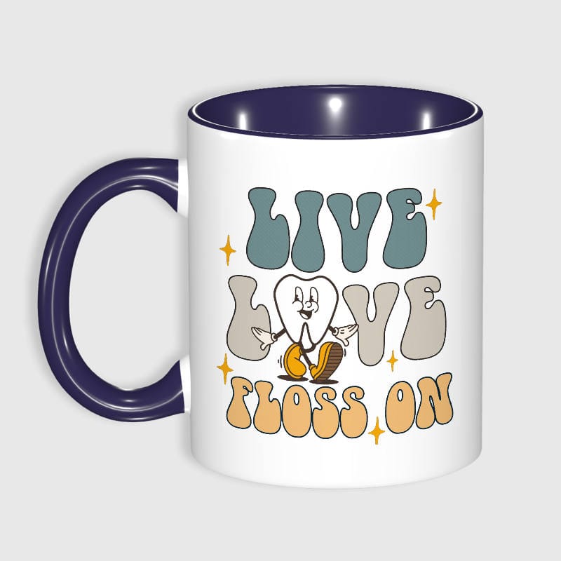 Funny Dental Quote 11oz Blue Mug for Dentist Daily Gift