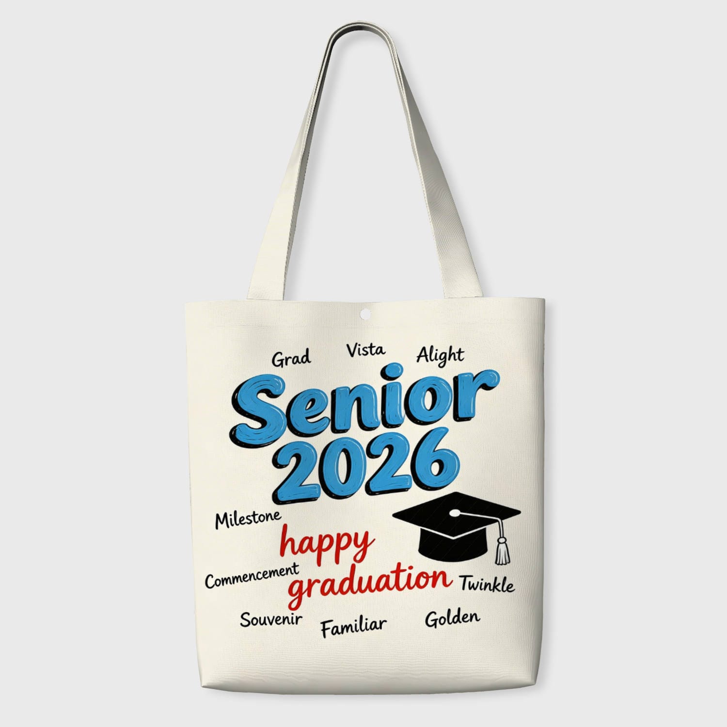 Senior 2026 Print Tote Bag for 2026 Graduates Graduation Gift