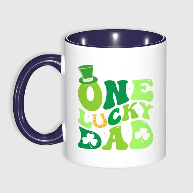 One Lucky Dad Coffee Mug for Dad Father's Day Gift