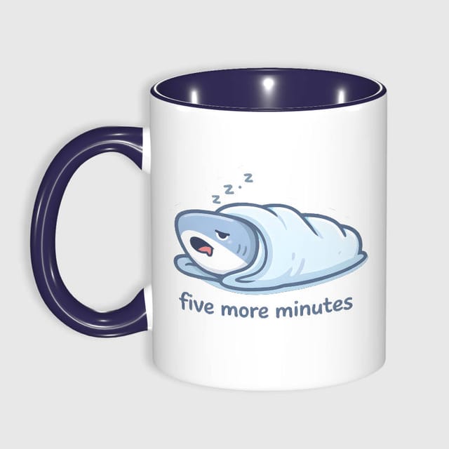 Funny Sleepy Shark Mug for Sleep Lovers Gift