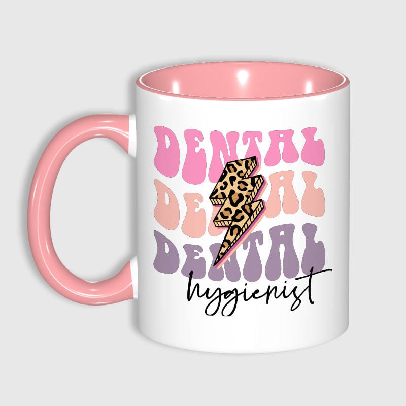 Leopard Print Dental Hygienist Mug for Graduation Gift