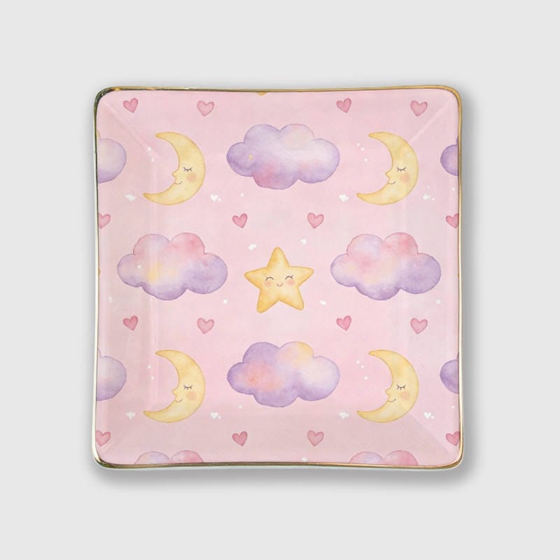 Pastel Celestial Trinket Tray for Her Valentine's Day Gift