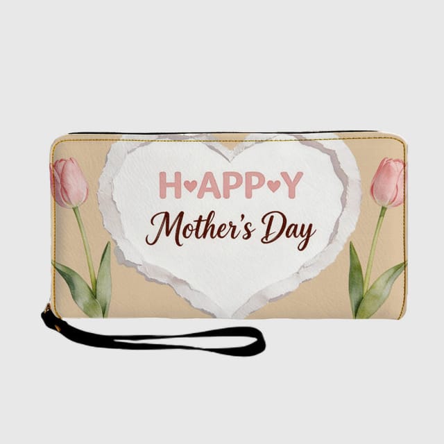 Tulip Happy Mother's Day Wristlet Wallet for Mom Gift