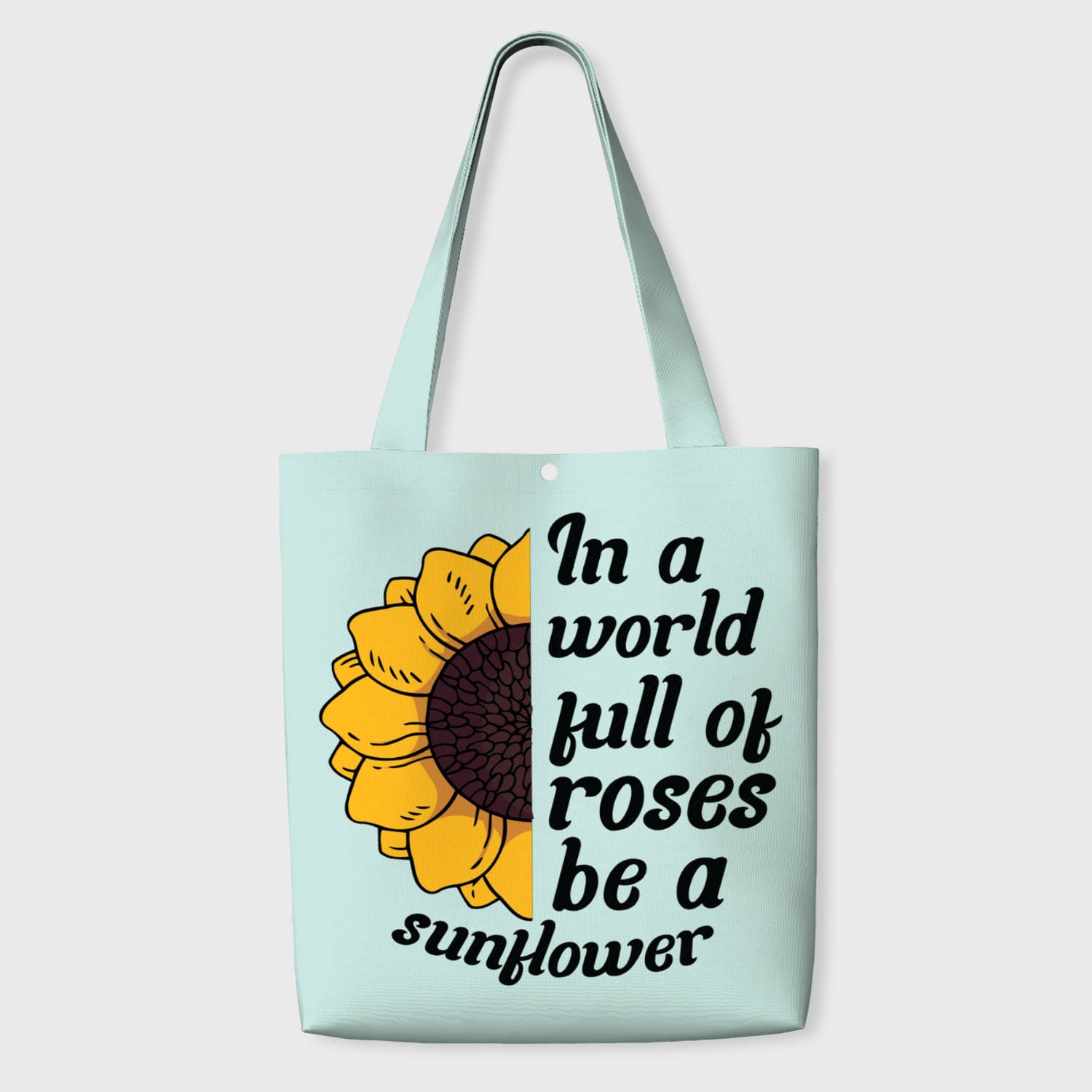 Inspirational Sunflower Tote Bag for Women Daily Use Gift