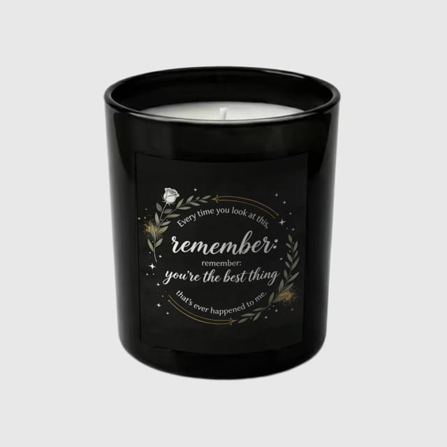 Romantic Floral Quote Candle Set for Partner Anniversary Gifts