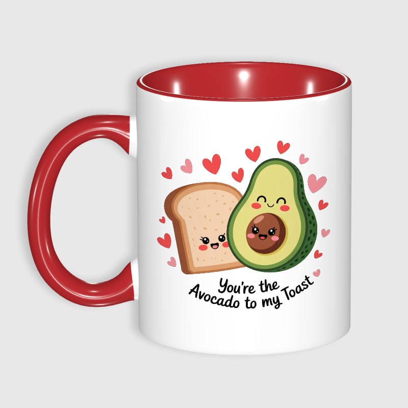 Cute Avocado Toast Quote Mug for Couples Valentine Gift - 1