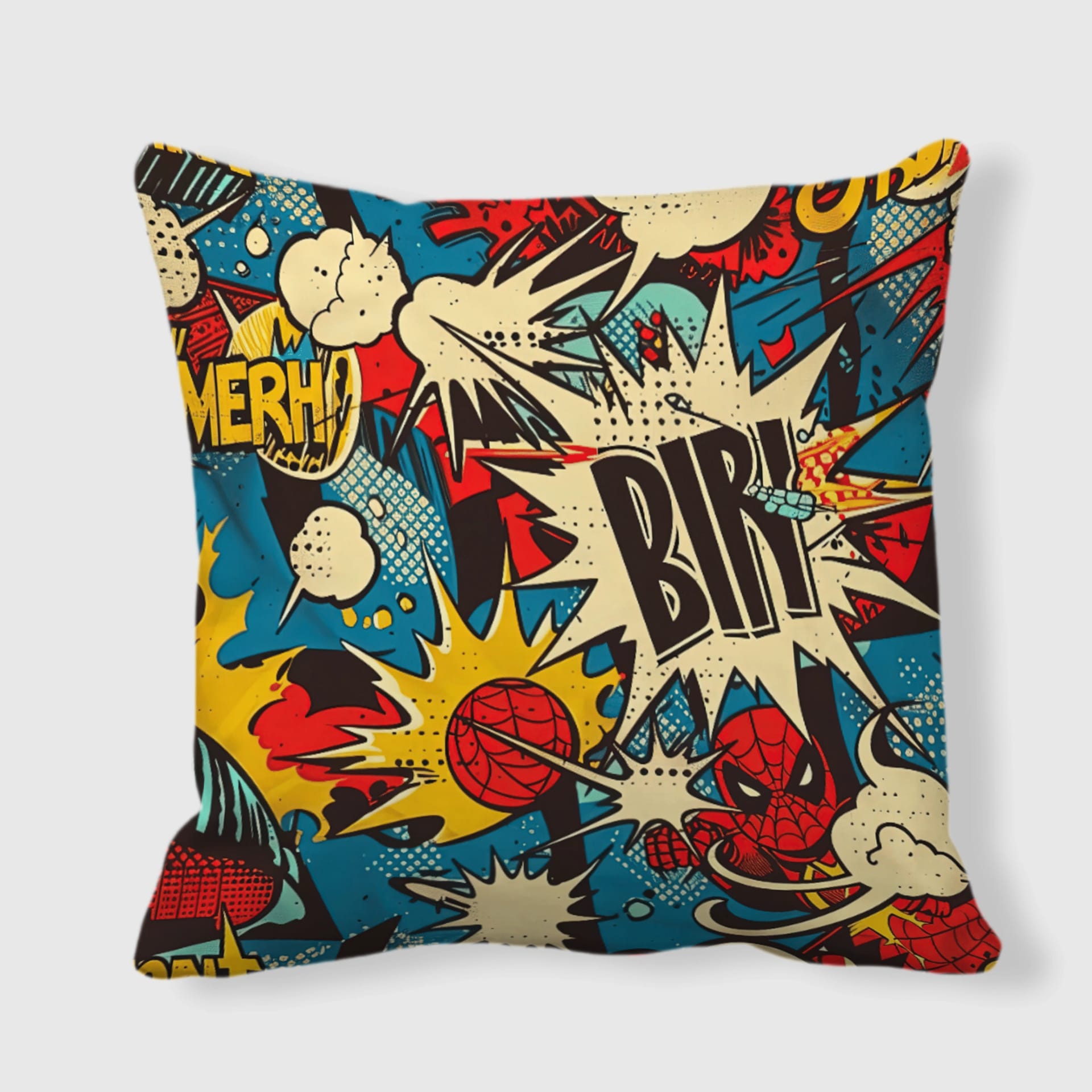 Luxury Solid White Double-Sided Square Throw Pillow for Home Decor