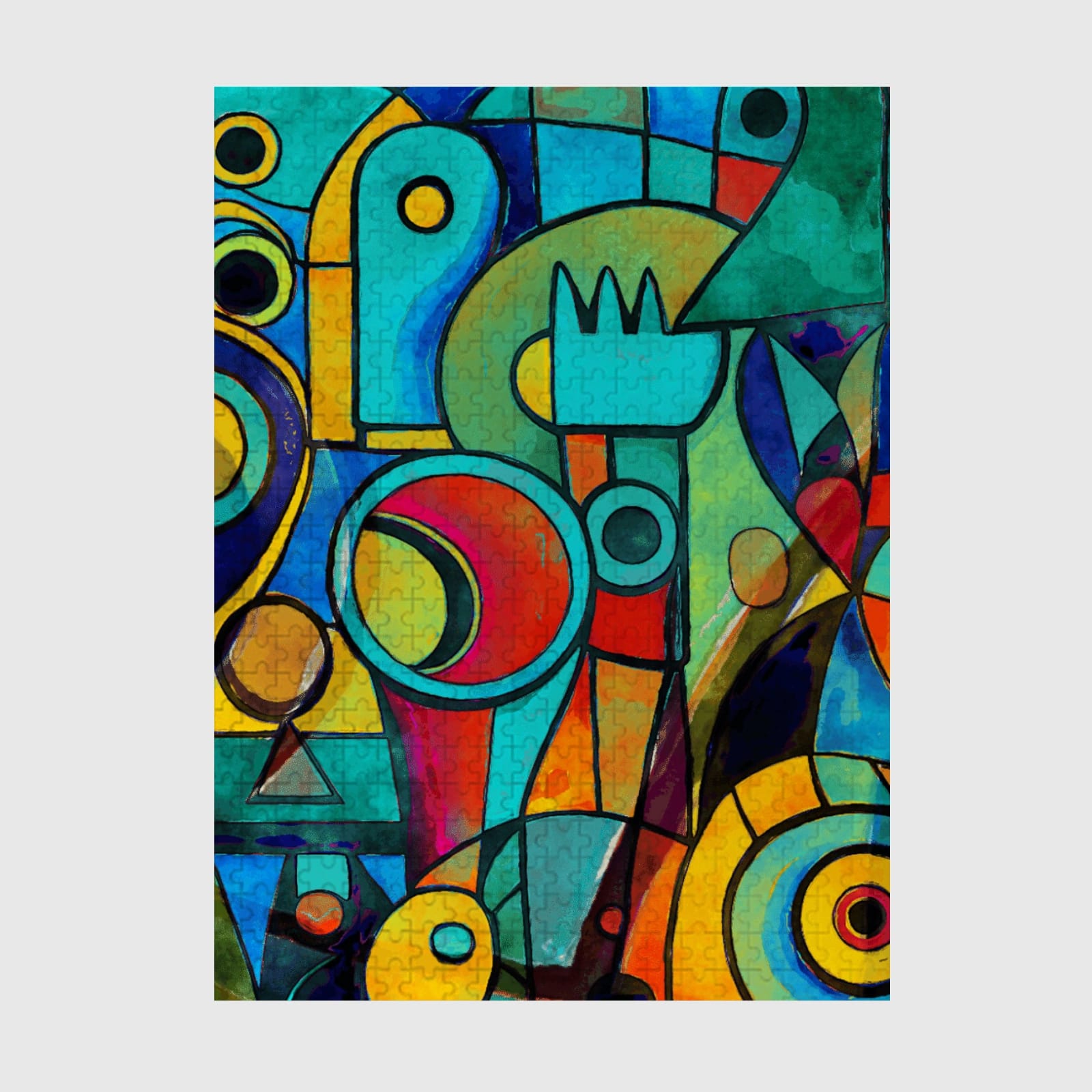 Abstract Geometric Art 500pc Jigsaw Puzzle for Art Lovers Gifts