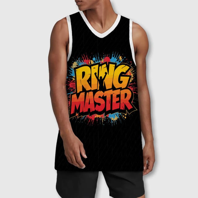Ring Master Graffiti Basketball Jersey for Men Sports Gift