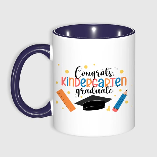 Kindergarten Graduation Accent Coffee Mug for Graduates