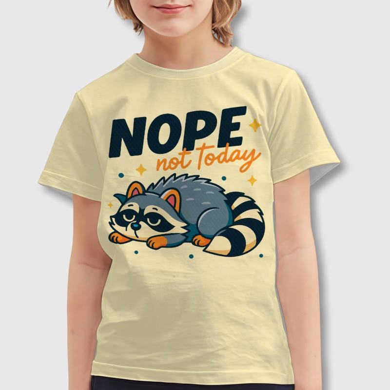 Funny Raccoon Quote Kids T-Shirt for Daily Wear & Gifts