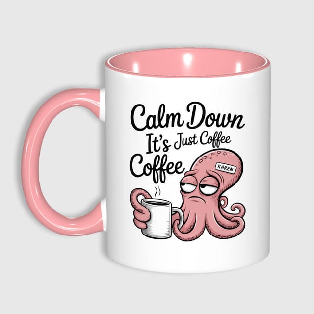 Funny Karen Octopus Coffee Mug for Coffee Lovers Gag Gift