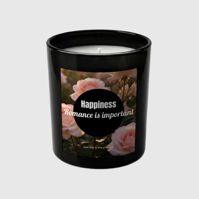 Custom Floral Hidden Message Candle for Friend Valentine Gift