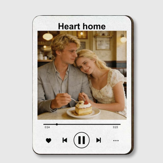 Custom Photo Music Style Car Visor Clip for Couples Valentine Gift