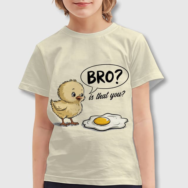 Funny Chick Pun Kids T-Shirt for Boys Girls Easter Gift