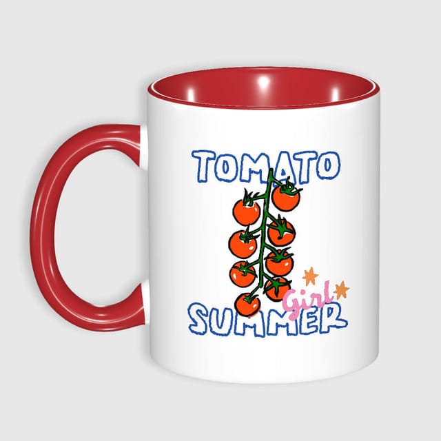 Tomato Girl Summer Coffee Mug for Women Daily Use Gift