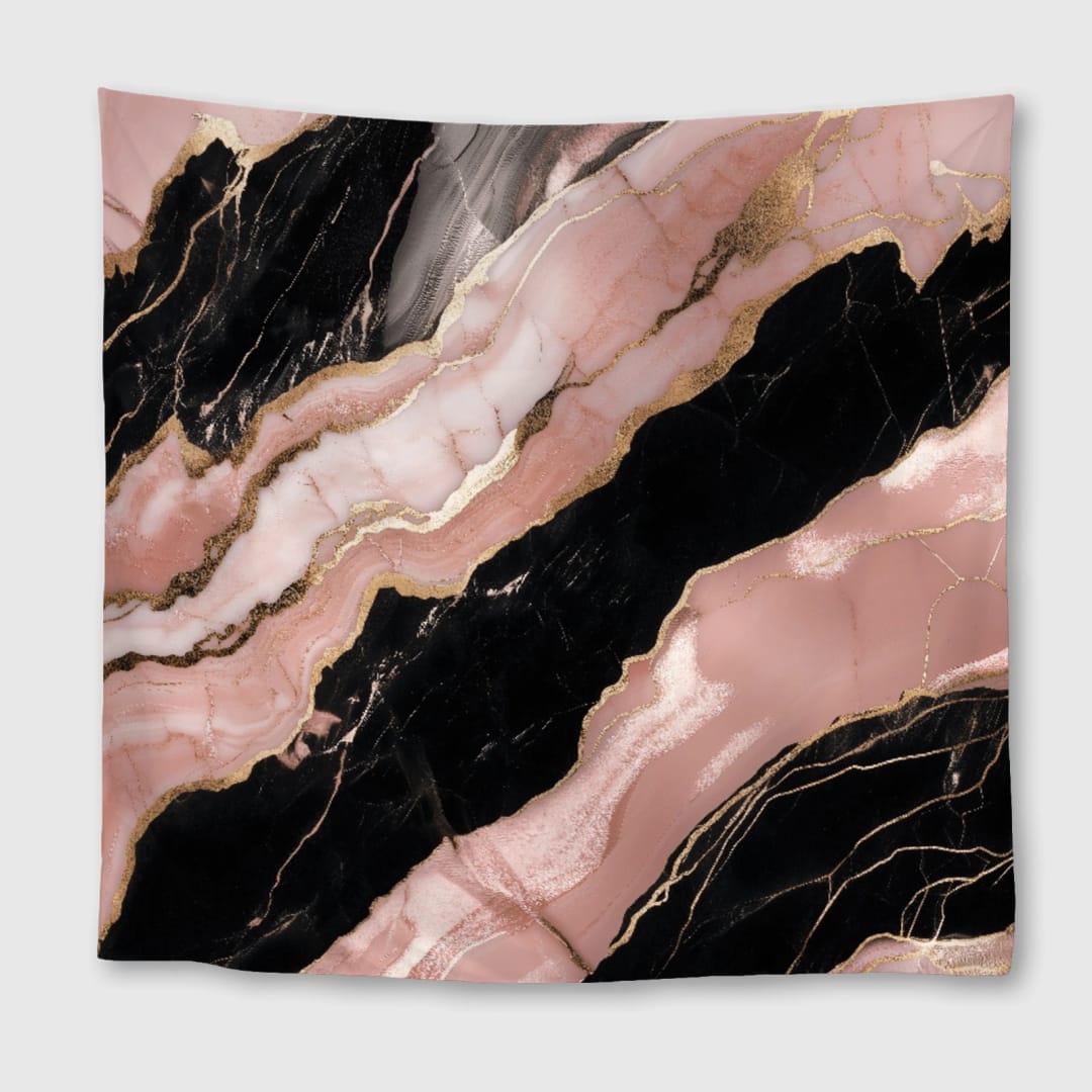 Midnight Rose Quartz Square Towel - 1
