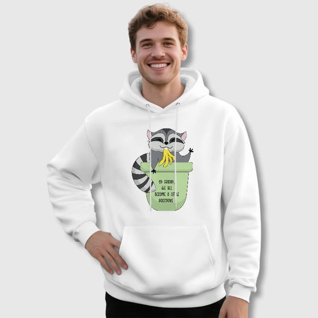 Funny Raccoon Quote Hoodie for Animal Lovers Casual Wear