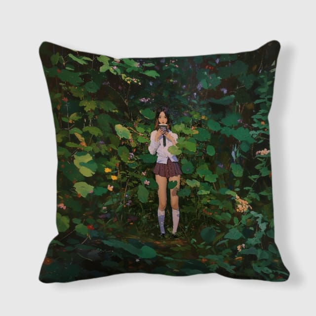 Jungle Guide to Getting Lost Satin Pillow